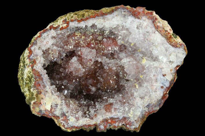 Druzy Amethyst Stalactite Geode Section - Morocco #127985